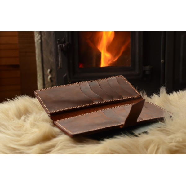 Çift Taraf Kartlık Uzun Cüzdan